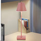 Lampada da Tavolo Ricaricabile LED  – Senza Fili, 3 Temperature di Colore, Dimmerabile Touch, USB, Moderna per Ristorante, Camera, Comodino D27-3C