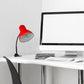 Lampada da Tavolo con Pinza – Attacco E27, Braccio Flessibile 40 cm, Metallo, Luce Direzionabile, Max 60W – Studio, Scrivania, Cameretta D21