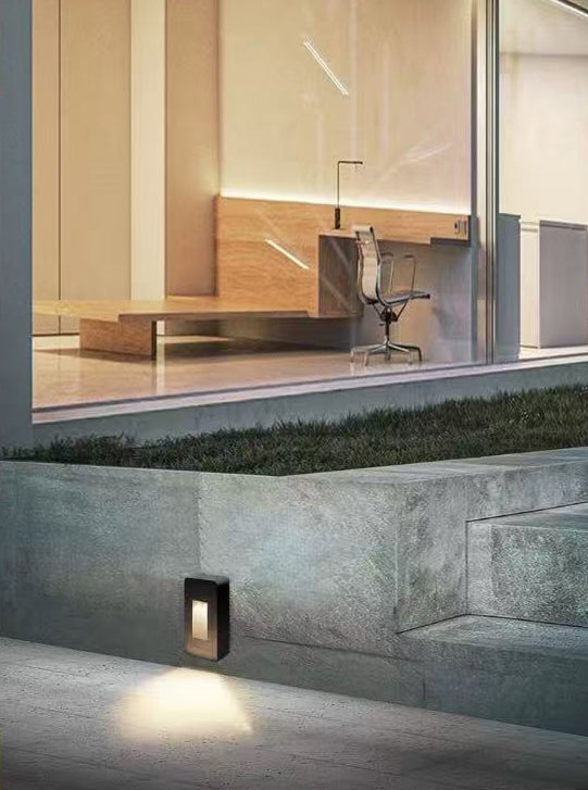 Applique da Esterno LED 12W IP65 – Lampada da Parete o Segnapasso in Alluminio, Impermeabile, Luce Decorativa per Muro, Giardino e Scale, Design Moderno ES62