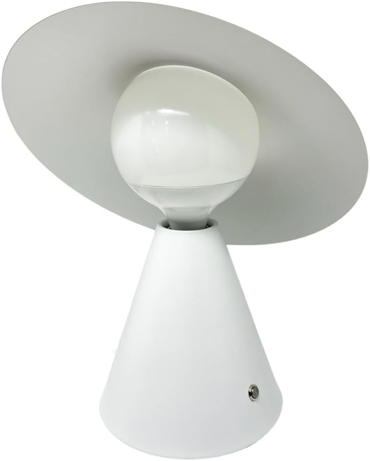 Lampada da Tavolo E27  – Design Moderno con Paralume Inclinato, Lampada da Comodino in Metallo, per Camera da Letto, Soggiorno, Studio   D13