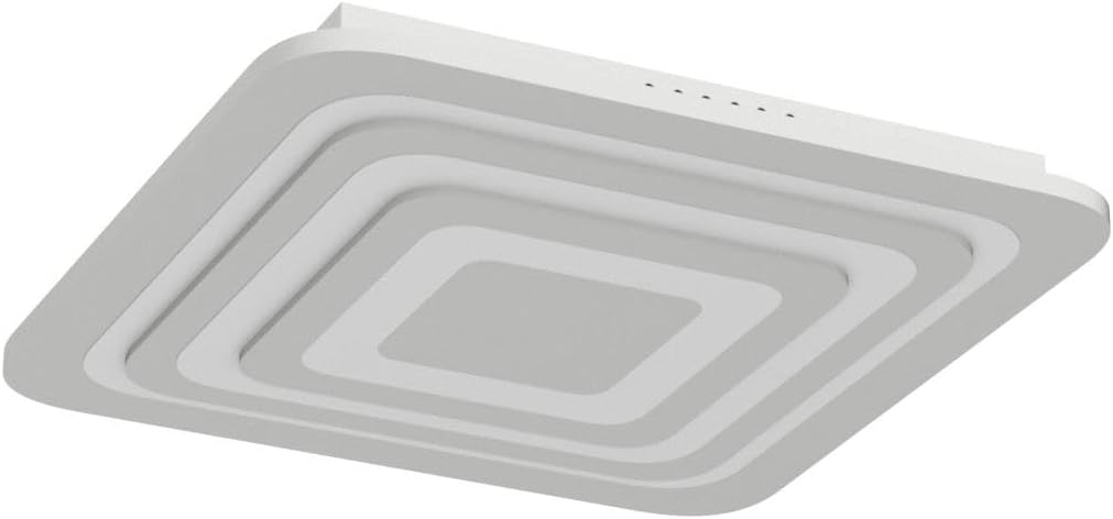 TEKHOME Plafoniera Lampadario da soffitto a led con Luci Design Stile Moderno Lampada 64W per Camera Cucina Salotto Locali Commerciali (Quadrato con Telecomando) C46