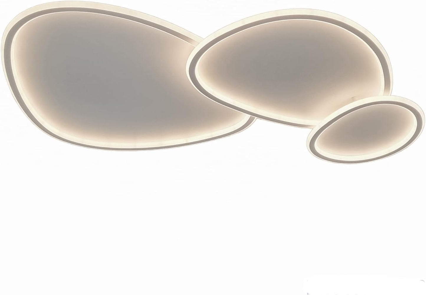 TEKHOME Plafoniera a led moderna a soffitto con telecomando e app per selezionare colore della luce e luminosità lampada adatta per camera da letto salone soggiorno cucina locali 100W PN-23
