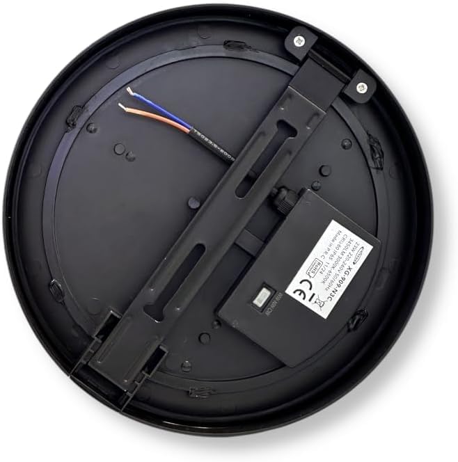 Plafoniera LED 23W IP65 CCT 3000K-4000K-6500K, Lampada LED da Soffitto Rotonda Impermeabile 3450LM in ABS+PC, per Bagno, Corridoio, Garage e Esterno – Bianco/Nero  XG-909