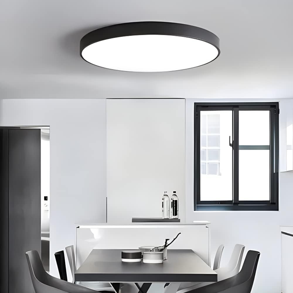 TEKHOME Plafoniera LED Soffitto 36/45W,3colore 3600/4950LM IP40 Impermeabile Rotonda Ø48/60CM Lampadario LED Moderna Luce Soffitto per Cameretta, Cucina, Soggiorno, Balcone -LV