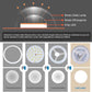TEKHOME LAMPADARIO DA SOFFITTO LED Ø500mm, 60W, CCT 3000K-6500K, Copertura Puntinata, Controllo 2.4G, Luce a Tre Colori C62-3C