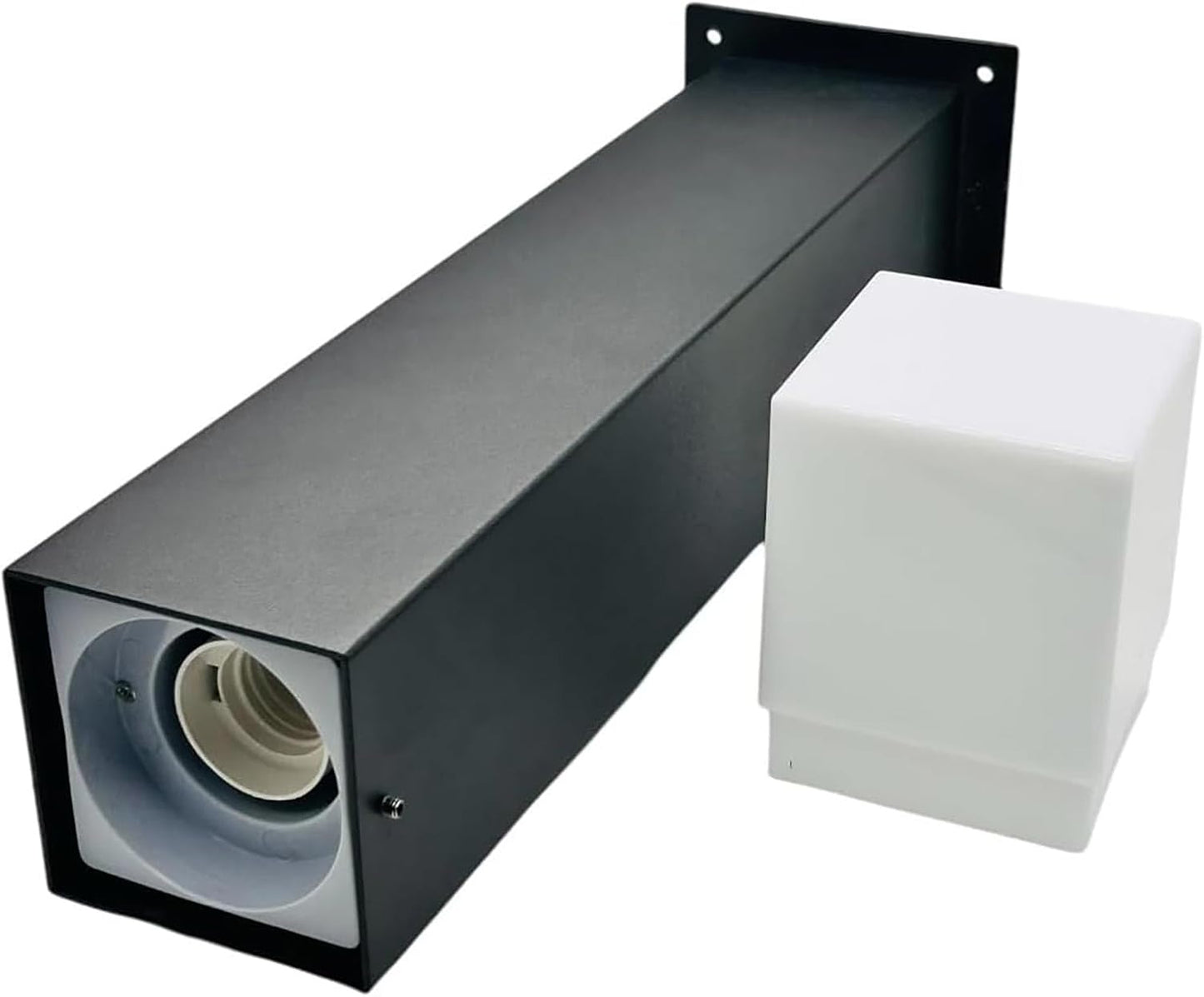 Lampione da Giardino Esterno E27 IP44, Palo Luce LED da Terra in Alluminio per Vialetti, Cortile, Patio, Terrazzo – Altezza 44cm – Compatibile Lampadina E27 (Non Inclusa) H440