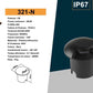 Lampada Segnapasso da Incasso a Terra LED 1W per Esterno, Luci da Pavimento Per Vialetto Giardino, Corpo Nero Alluminio, 3000K/4000K – Illuminazione da Esterno-321
