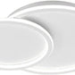 TEKHOME Plafoniera Lampadario da soffitto a led con 2 Luci cerchi Design Stile Moderno Lampada per Camera Cucina Salotto Locali Commerciali (2 cerchi 45w bluetooth) PN-26