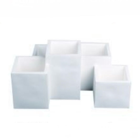 Lampada da Soffitto in Gesso Moderna – 5 Luci GU10 – Verniciabile – Plafoniera Design Geometrico per Soggiorno Cucina Corridoio – IP20 GS-C06-5