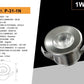 5 Pezzi,Faretti LED da Incasso 1W, Foro Ø32 mm, 80 lm, Luce 3000K/4000K/6500K o Rosso/Verde/Blu, Fascio 30°, AC 110-240V, Corpo in Alluminio, Modello P-31