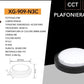 Plafoniera LED 23W IP65 CCT 3000K-4000K-6500K, Lampada LED da Soffitto Rotonda Impermeabile 3450LM in ABS+PC, per Bagno, Corridoio, Garage e Esterno – Bianco/Nero  XG-909