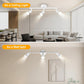 TEKHOME Faretti LED da Soffitto 3Luce Bianco - Lampada da Soffitto Orientabili Plafoniera Faretto Parete Moderna GU10 Luci da Soffitto per Soggiorno Corridoio Camera Cucina, Lampadina Non Incluse C72