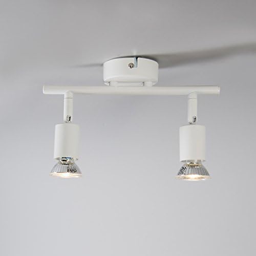 TEKHOME Faretto Moderno - 2 luce - H 100mm - Bianco - Moderno - Soggiorno I Camera da letto I Sala da Pranzo I Cucina C72-B2