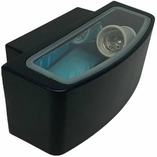 Applique lampada da muro parete in alluminio e vetro per esterno casa locali terrazza IP65 con attacco per lampadine E27 [lampadina esclusa] ES29