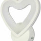 TEKHOME Applique da Parete LED Moderna 6W a Forma di Cuore, Lampada da Parete Bianca con 3 Colori Selezionabili 3000K/4000K/6500K, 300LM, per Camera da Letto, Soggiorno e Cameretta E28-3C