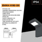 Applique LED da Esterno 10W IP54 4000K, Lampada da Parete Moderna in Alluminio e PC, Impermeabile per Facciata, Balcone e Giardino - Bianco/Grigio Scuro H160