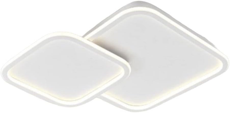 TEKHOME Plafoniera Lampadario da soffitto a led con 2 Luci dimmerabile timer Design Stile Moderno Lampada per Camera Cucina Salotto Locali Commerciali (2 quadri Bluetooth) PN-24