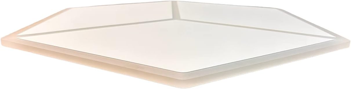 TEKHOME Plafoniera LED 3D Moderna 37W Dimmerabile con Telecomando, Luce Soffitto Geometrica a Forma di Cubo, 6500K-3000K, 2960LM, 50x57.5cm, Bianco, per Camera da Letto Soggiorno Corridoio C52-B3C