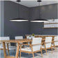 TEKHOME Lampadario a led a sospensione 46 watt 3 colorazione di luce dimmerabile con telecomando lampada da cucina soggiorno B81