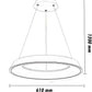 TEKHOME Lampadari a led 43 watt tre colorazioni di luce lampada da soffitto a sospensione ultra moderno cucina soggiorno A71