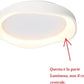 TEKHOME Plafoniera LED Moderna 38W, Dimmerabile, 3 Modalità di Colore 3000K-4000K-6500K, 3040LM,Bianco e Nero, Design Elegante per Camera da Letto e Soggiorno C53