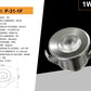 5 Pezzi,Faretti LED da Incasso 1W, Foro Ø32 mm, 80 lm, Luce 3000K/4000K/6500K o Rosso/Verde/Blu, Fascio 30°, AC 110-240V, Corpo in Alluminio, Modello P-31