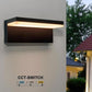 Applique da Esterno LED 10W IP54 – Lampada da Parete Moderna in ABS+PC, 1000LM, 3 Colori CCT Regolabile, Colore Nero o Bianco, per Facciate, Giardini e Balconi B82