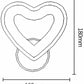 TEKHOME Applique da Parete LED Moderna 6W a Forma di Cuore, Lampada da Parete Bianca con 3 Colori Selezionabili 3000K/4000K/6500K, 300LM, per Camera da Letto, Soggiorno e Cameretta E28-3C