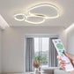 TEKHOME Plafoniera a led moderna a soffitto con telecomando e app per selezionare colore della luce e luminosità lampada adatta per camera da letto salone soggiorno cucina locali 100W PN-23