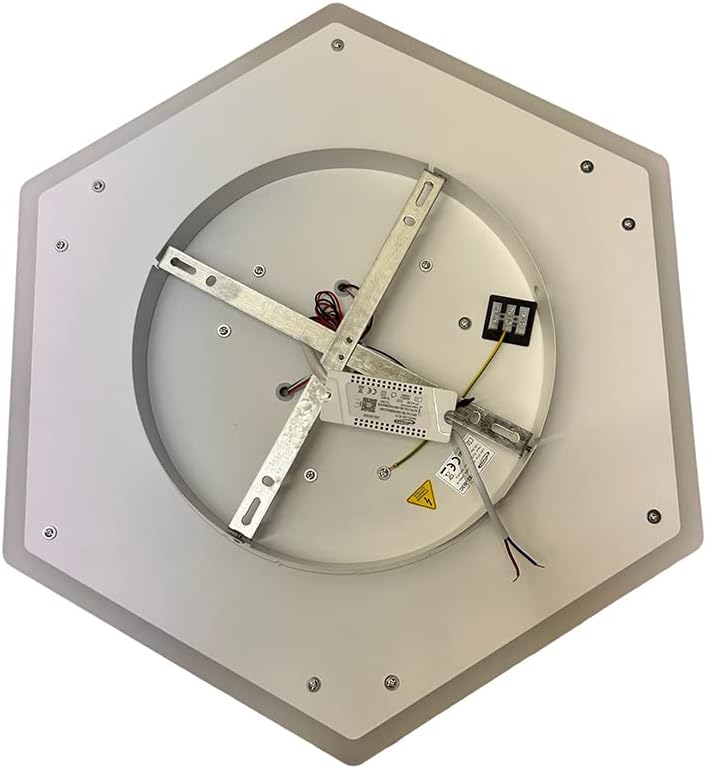 TEKHOME Plafoniera LED 3D Moderna 37W Dimmerabile con Telecomando, Luce Soffitto Geometrica a Forma di Cubo, 6500K-3000K, 2960LM, 50x57.5cm, Bianco, per Camera da Letto Soggiorno Corridoio C52-B3C