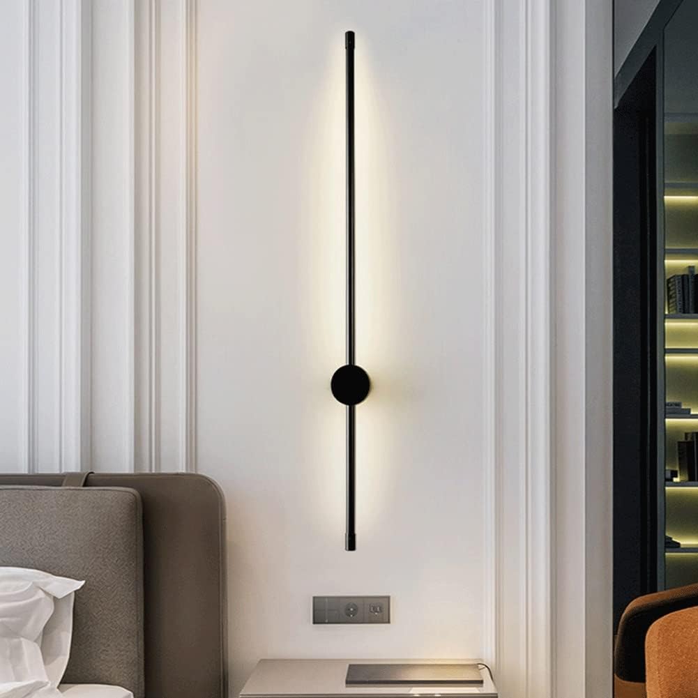 Applique LED 12W CCT 3000K-4000K-6500K, Lampada da Parete Moderna Interno, Luce Calda Naturale Fredda, IP20, Nero/Bianco AQ22