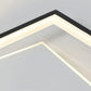 TEKHOME Lampada da soffitto LED 39W, 3120lm, 3 modalità colore, dimmerabile, design moderno a due quadrati sovrapposti, bianco e nero, interno, 445x530mm C57