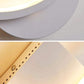 TEKHOME Applique da Parete LED Moderna 9W, Lampada da Parete Bianca Design Rotondo, Luce Calda 3000K / Naturale 4000K / Fredda 6500K, 450LM, per Camera da Letto, Soggiorno e Corridoio E27