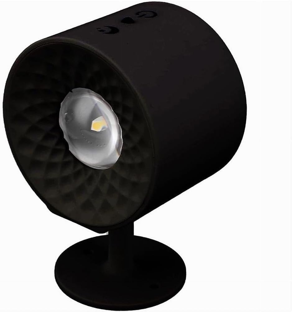 Applique LED da Muro 5W Ricaricabile USB, Lampada da Parete Moderna con 3 Colori (3000K-4500K-6500K), Rotonda in ABS, Bianco/Nero, per Camera da Letto Soggiorno Interni BD01