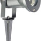 Faretto da Giardino con Picchetto GU10 IP65 60W, Lampada da Terra per Esterni in Alluminio, Orientabile, per Giardino, Vialetto, Terrazza – Nero/Grigio/Bianco ES12