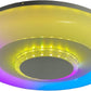 TEKHOME Plafoniera LED Smart, 9W RGB + 9W Bianco (3000K-6500K), Dimmerabile con APP e Telecomando, Contrololo Bluetooth, Luce Colorata per Interni, IP20, Ø485mm, Bianco C44-RGB-O