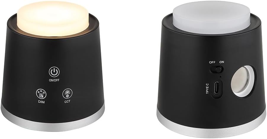 Lampada da Tavolo LED Ricaricabile 6W, 3 Temperature di Colore 3000K-4000K-6500K, Batteria 18650, Luce Orientabile, Moderna per Scrivania, Comodino, Studio BL-1005