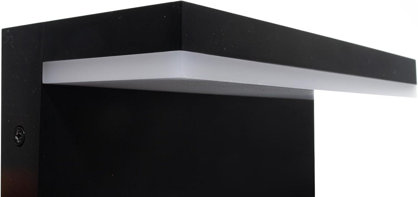 Applique da Esterno LED 10W IP54 – Lampada da Parete Moderna in ABS+PC, 1000LM, 3 Colori CCT Regolabile, Colore Nero o Bianco, per Facciate, Giardini e Balconi B82