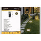 3 Pezzi – Faretti da Incasso LED da Esterno IP68 1W 12V-24V – Luci da Terra per Giardino/Sentiero/Prato – Acciaio 304 + Vetro – Colori Disponibili ES41