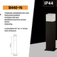 Lampione da Giardino Esterno IP44 con Attacco E27, Palo Luce da Esterno in Alluminio, Colonna Luminosa per Giardino, Vialetto, Terrazza – 440mm-B440