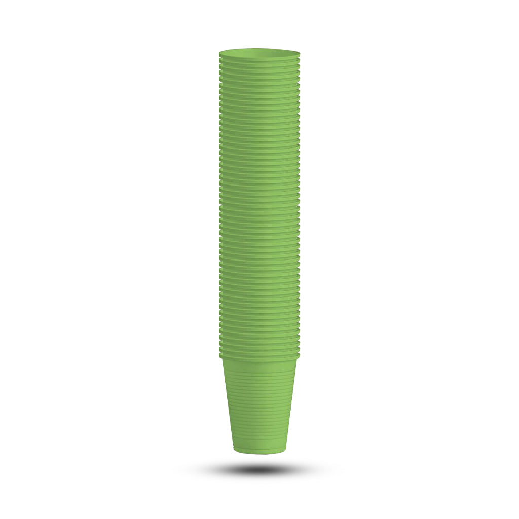 BICCHIERI PLASTICA MONOUSO COLORATI PER FESTE  200ml  50PZ