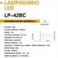 Lampadario a Sospensione LED Lunaris 48W LP-42