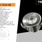 5 Pezzi,Faretti LED da Incasso 1W, Foro Ø32 mm, 80 lm, Luce 3000K/4000K/6500K o Rosso/Verde/Blu, Fascio 30°, AC 110-240V, Corpo in Alluminio, Modello P-31