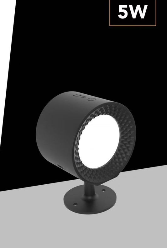 Applique LED da Muro 5W Ricaricabile USB, Lampada da Parete Moderna con 3 Colori (3000K-4500K-6500K), Rotonda in ABS, Bianco/Nero, per Camera da Letto Soggiorno Interni BD01