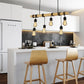 TEKHOME Lampada Sospesa a Soffitto con Paralume in Legno, Lampadario Design Industriale/Scandinavo con Attacco E27, per Cucina Isola Tavolo Bar, 110-240V, (Lampadina Non Inclusa) B47-6