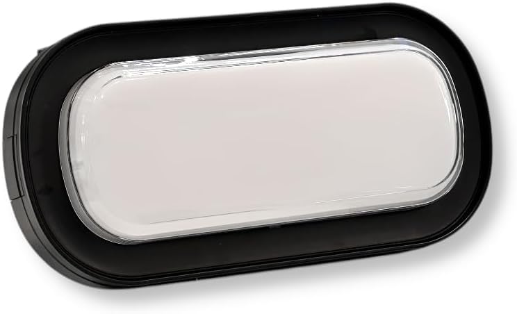 Plafoniera LED 23W IP65 CCT 3000K-4000K-6500K, Lampada da Soffitto Impermeabile in ABS+PC, 3300LM, per Bagno, Garage, Balcone, Giardino – Bianco/Nero XG-907