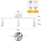 TEKHOME Faretti LED da Soffitto 3Luce Bianco - Lampada da Soffitto Orientabili Plafoniera Faretto Parete Moderna GU10 Luci da Soffitto per Soggiorno Corridoio Camera Cucina, Lampadina Non Incluse C72