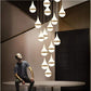 Lampada A Sospensione LED 80watt Design Goccia A Cascata LP-18