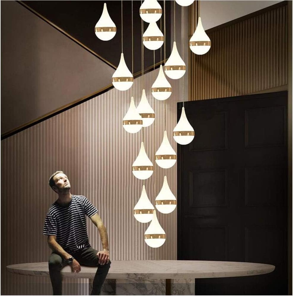 Lampada A Sospensione LED 80watt Design Goccia A Cascata LP-18