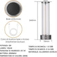 Lampada da Tavolo LED Ricaricabile 3W – Lume Senza Fili 2200K Luce Calda, Touch Control, USB, Design Moderno in Alluminio e Acrilico – Uso Interno D39